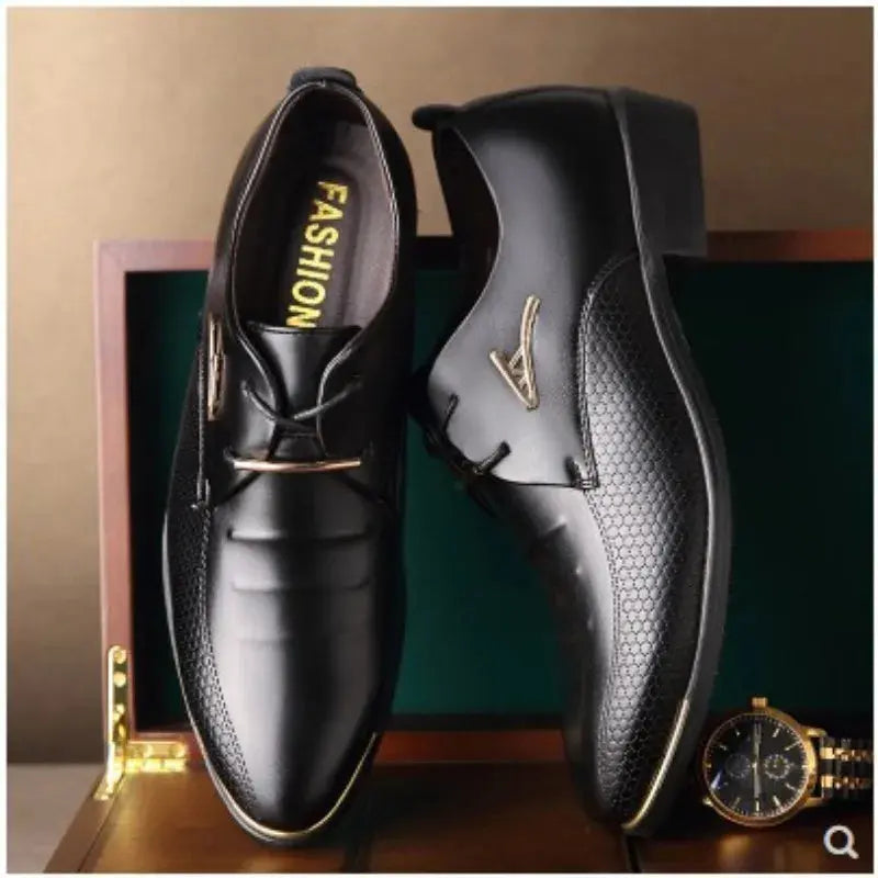 Brand Large48 Men Shoes Autumn Men's88 Business Dress Leather Shoes8 Fashion Casual Shoes Pointed Leather Shoes Social Shoe Male - Premium  from My Store - Just $54.99! Shop now at thekodaonline