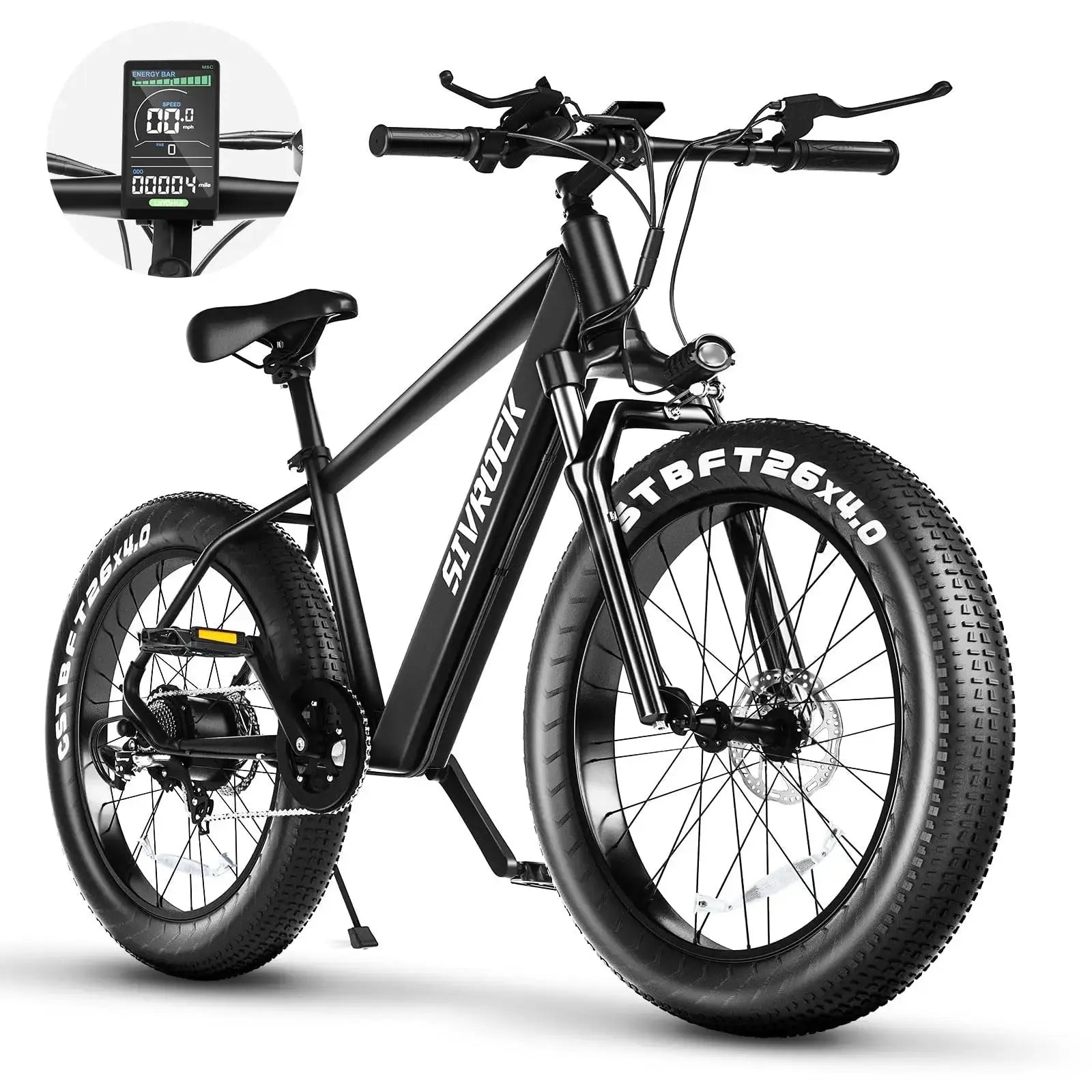 Electric Mountain Bike for Adults 25MPH 75Miles Range 750W Motor 48V 15Ah Ebike 26"x4.0" Fat Tire Shimano 7 Speed Hidden Battery - Premium  from My Store - Just $1495! Shop now at thekodaonline