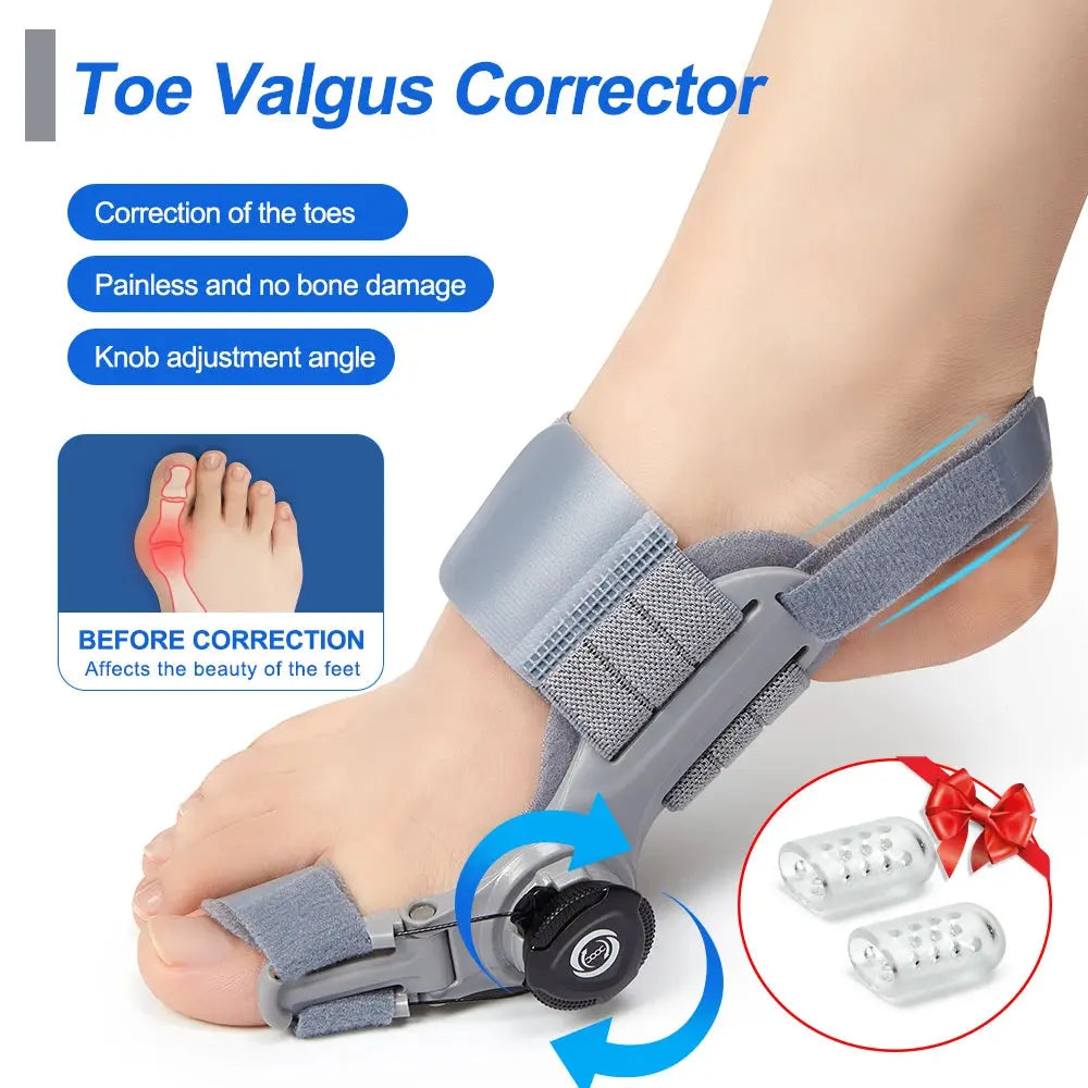 Bunion Corrector Unisex Foot Hallux Valgus Braces Rotatable Toe Separator Straightener Adjustable Pedicure Finger Toe Corrector thekoda.online