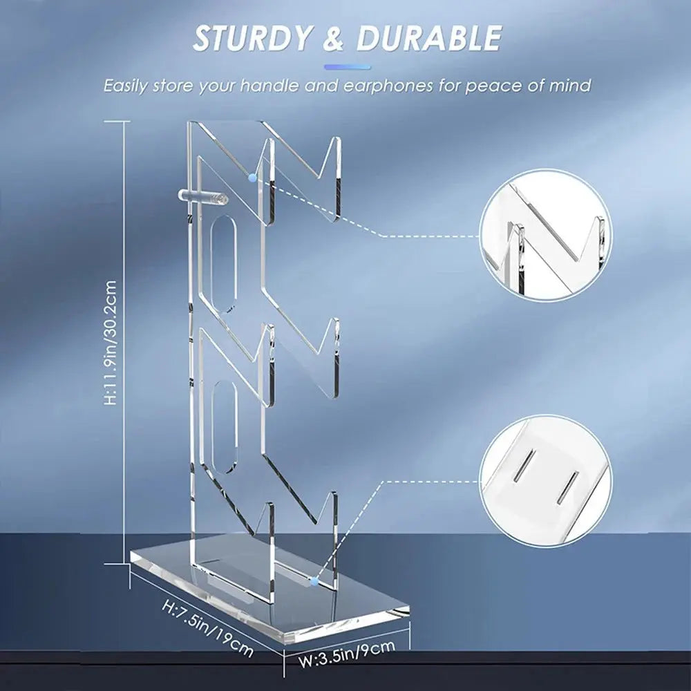 Floor Stand Universal 3-layer Controller Holder and Headphone Holder Game Accessories PS5 PS4 Storage Holder Transparent - Premium Controller stand from thekodaonline - Just $39.99! Shop now at thekodaonline