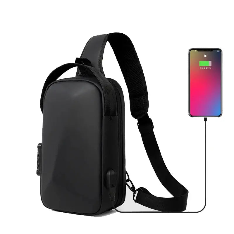 Men Anti Theft Chest Bag Password Lock Shoulder Bags USB Charging Crossbody Package Messengers Bags Men's Oxford Sling Pack - Premium Anti-theft bag from thekodaonline - Just $49.99! Shop now at thekodaonline