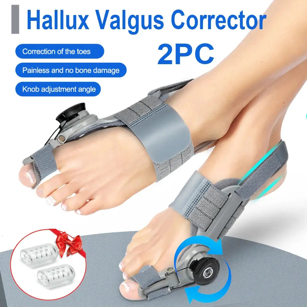 Bunion Corrector Unisex Foot Hallux Valgus Braces Rotatable Toe Separator Straightener Adjustable Pedicure Finger Toe Corrector thekoda.online
