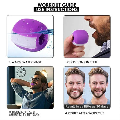Silica Gel Face Fitness Ball  jaw exerciser for men for women ball Fitness Training Jawline exerciser ball Fitness Training thekoda.online