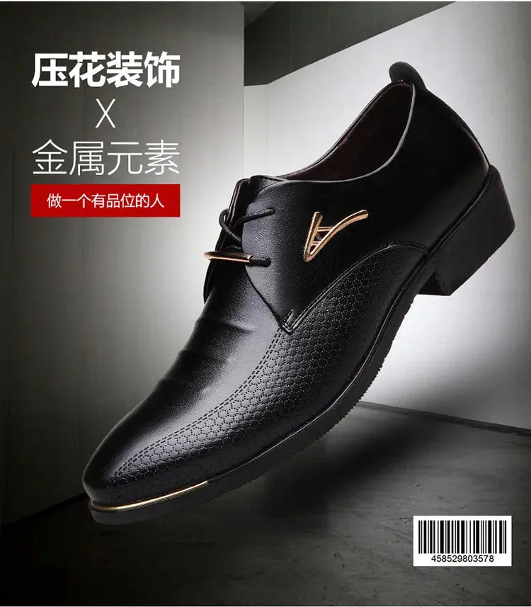 Brand Large48 Men Shoes Autumn Men's88 Business Dress Leather Shoes8 Fashion Casual Shoes Pointed Leather Shoes Social Shoe Male - Premium  from My Store - Just $54.99! Shop now at thekodaonline