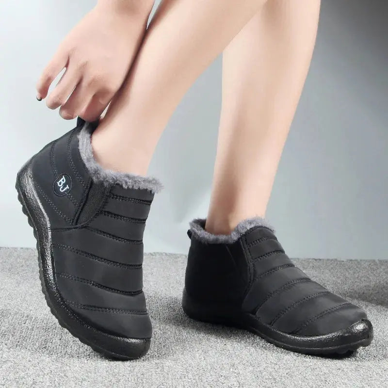 Snow Women Boots Fashion Unisex Shoes Slip On Platform Shoes For Women Ankle Boots Waterproof Plush Winter Shoes Botas Mujer - Premium Shoe from My Store - Just $39.99! Shop now at thekodaonline