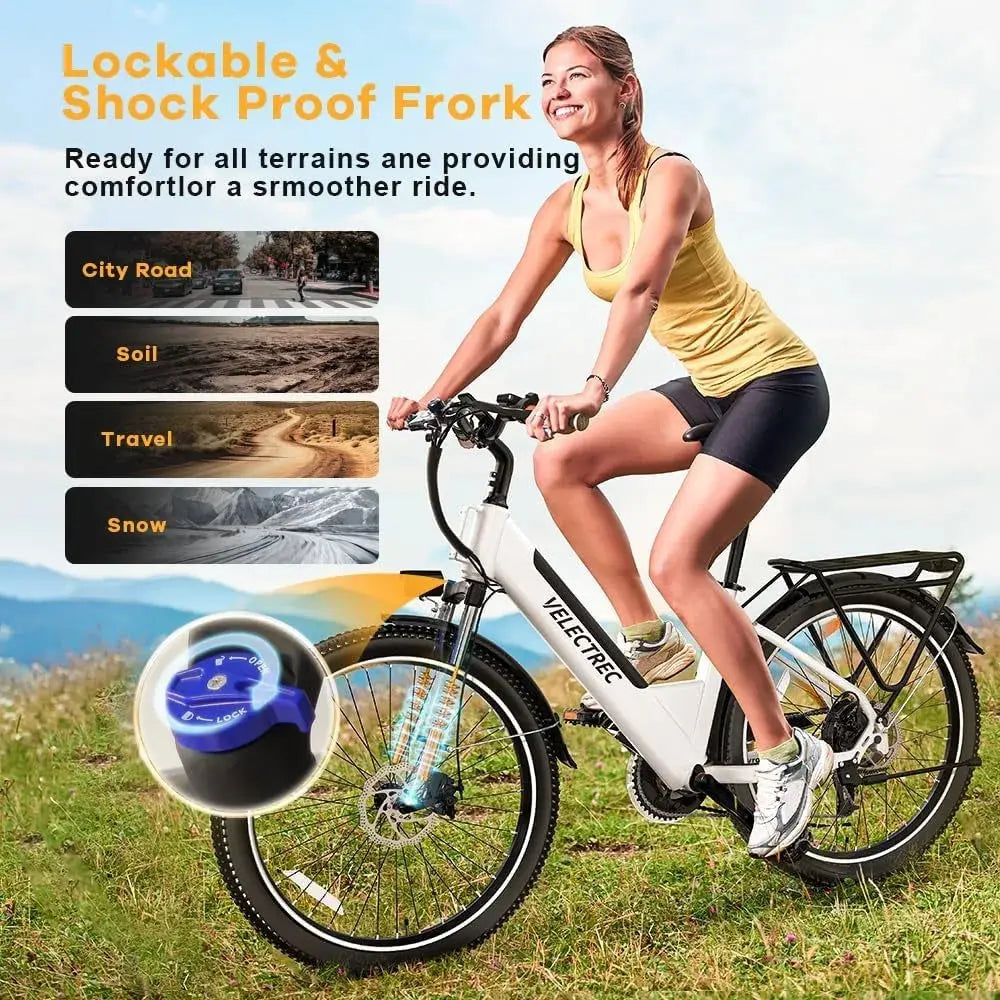 Electric Bike for Adults,up  Miles Removable Battery Ebike, 26" UL Certified Electric Mountain E Bike with 7-Speed - Premium  from My Store - Just $955.99! Shop now at thekodaonline