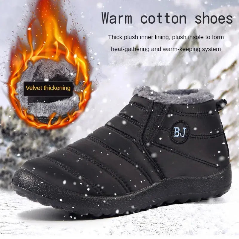 Snow Women Boots Fashion Unisex Shoes Slip On Platform Shoes For Women Ankle Boots Waterproof Plush Winter Shoes Botas Mujer - Premium Shoe from My Store - Just $39.99! Shop now at thekodaonline