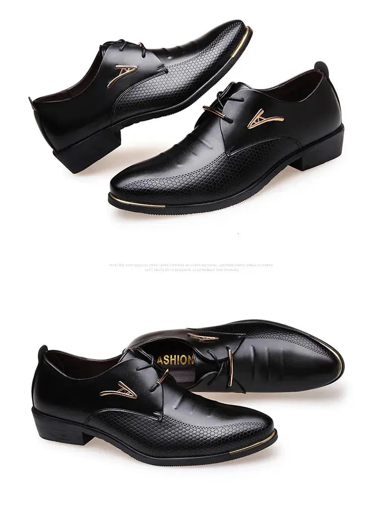 Brand Large48 Men Shoes Autumn Men's88 Business Dress Leather Shoes8 Fashion Casual Shoes Pointed Leather Shoes Social Shoe Male - Premium  from My Store - Just $54.99! Shop now at thekodaonline