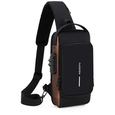 Men Multifunction Anti Theft USB Shoulder Bag Man My Store